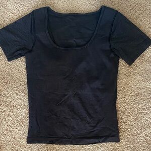 Lululemon scoop neck fitted ribbed shirt